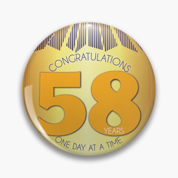 Item preview, 58 Year Golden Ray One Day At A Time Anniversary designed and sold by ApexDesigners.