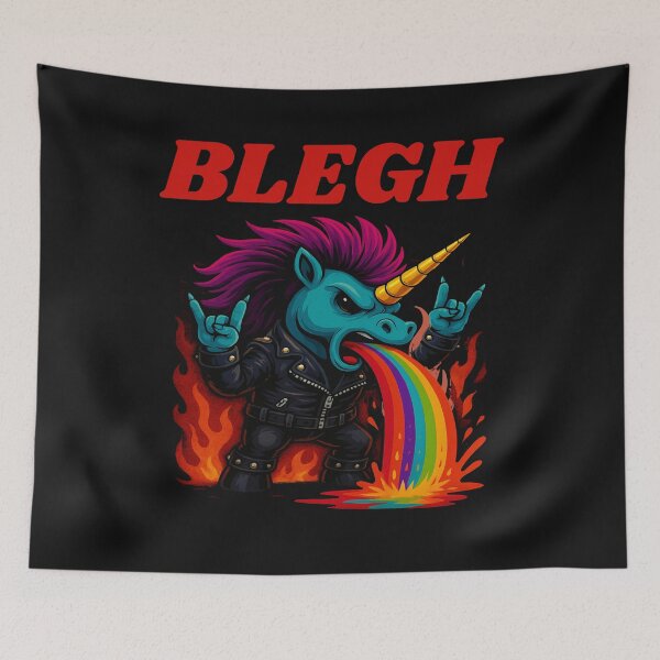 Item preview, Heavy Blegh Metal Unicorn designed and sold by marosz12.