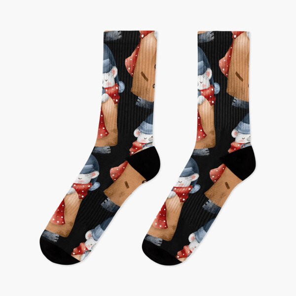 Item preview, Cozy Christmas Bear - Cute Holiday Animal Design designed and sold by FuzionRaptor.