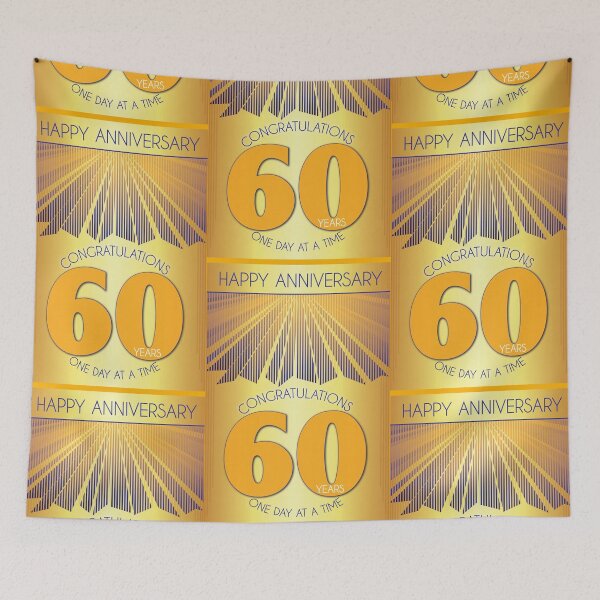 Item preview, 60 Year Golden Ray One Day At A Time Anniversary designed and sold by ApexDesigners.