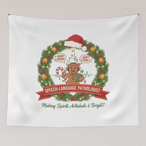 Item preview, Speech Language Pathologist Christmas - Merry SLP Therapy Squad Gift designed and sold by Wear Sculpt.