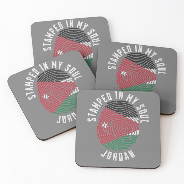 Item preview, Proud Jordan Heritage Fingerprint Art for Patriotic Hearts designed and sold by chrisrivait.