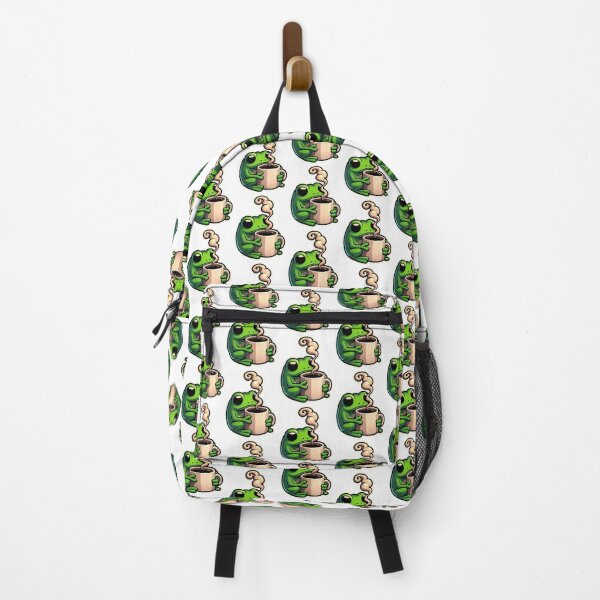 Item preview, Cute Frog Sipping Coffee – Cute Cozy Animal Art designed and sold by zohirkk.