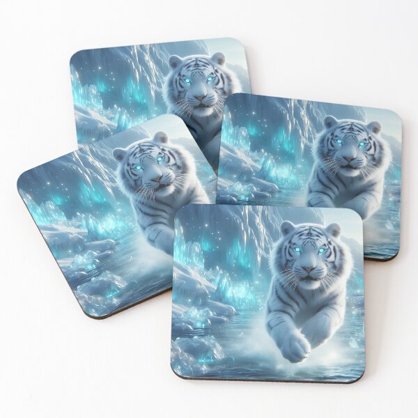 Item preview, White Ice Tiger designed and sold by GalleryBrisArt.