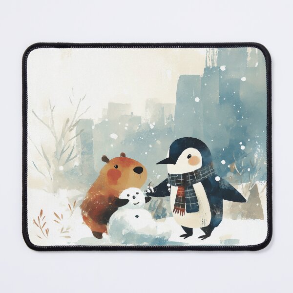 Item preview, Winter Friends Building a Snowman designed and sold by Dusk Atelier.