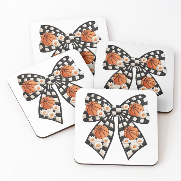 Item preview, embroidery Basketball and Floral Bow  designed and sold by jkrphoto.