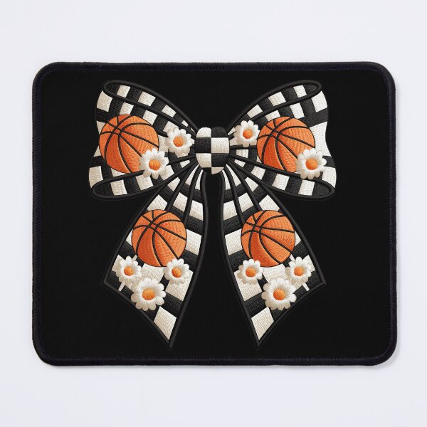 Item preview, embroidery Basketball and Floral Bow designed and sold by jkrphoto.