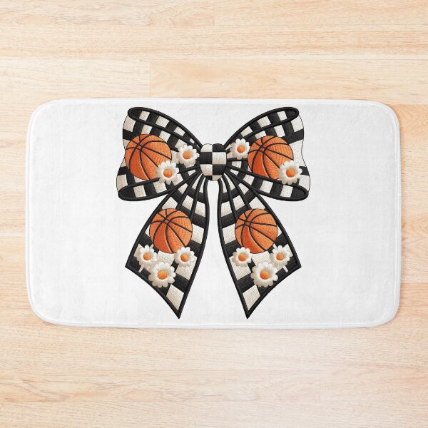 Item preview, embroidery Basketball and Floral Bow  designed and sold by jkrphoto.
