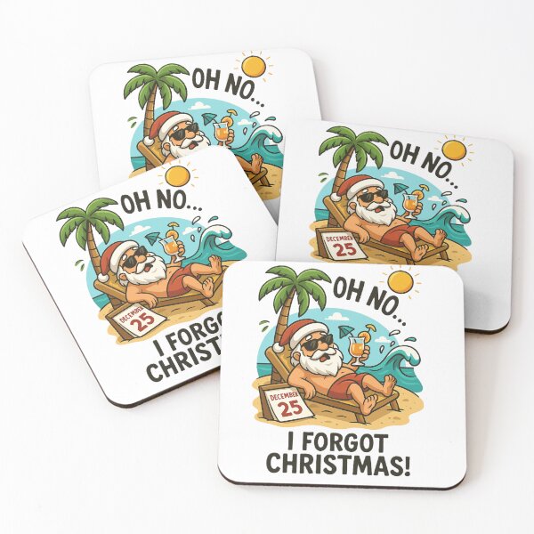 Item preview, Oh No... I Forgot Christmas! – Funny Beach Santa Vacation Design designed and sold by OxiSkor.