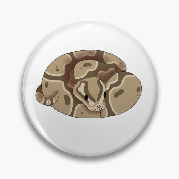 Item preview, Ball Python Snake kawaii chibi illustration designed and sold by casserolepets.