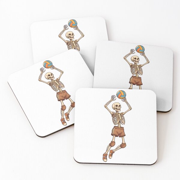 Item preview, Skeleton Volleyball Player Jump Serve Spikes designed and sold by Linework Studio.
