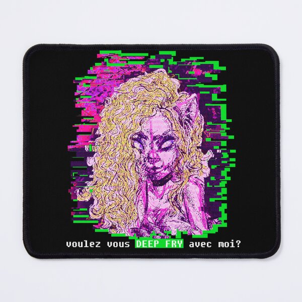 Item preview, Eyestrain Deep Fried Blonde Cat Furry Girl designed and sold by GrotsqMachine.