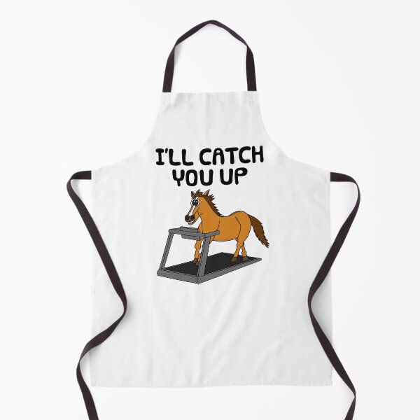 Item preview, Horse On A Treadmill, I'll Catch You Up, Fitness Funny designed and sold by doodlerob.