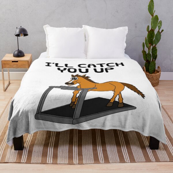 Item preview, Horse On A Treadmill, I'll Catch You Up, Fitness Funny designed and sold by doodlerob.