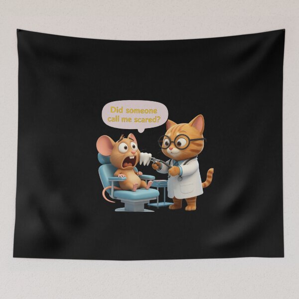 Item preview, Zippy Mouse Graphic Tee - Scared Dentist designed and sold by Zippy Creation.