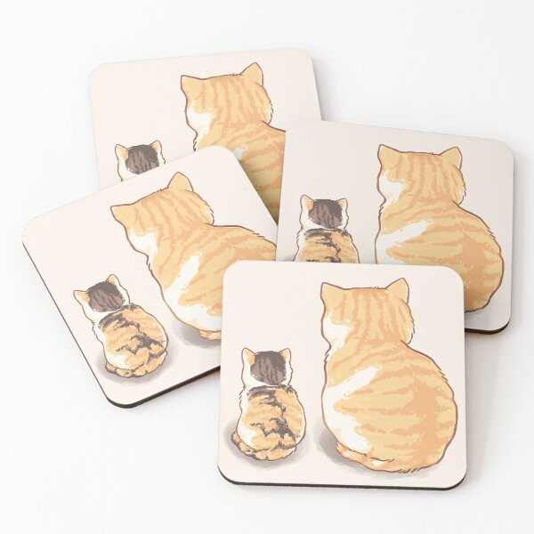 Item preview, Mother cat and her kitten designed and sold by Peach Frog.