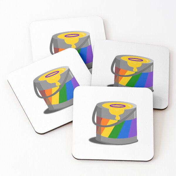 Item preview, Proud Paint Intersex Flag in a Bucket designed and sold by HarveyHandcraftsandDesigns.