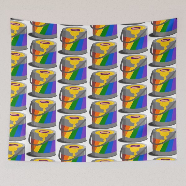 Item preview, Proud Paint Intersex Flag in a Bucket designed and sold by HarveyHandcraftsandDesigns.