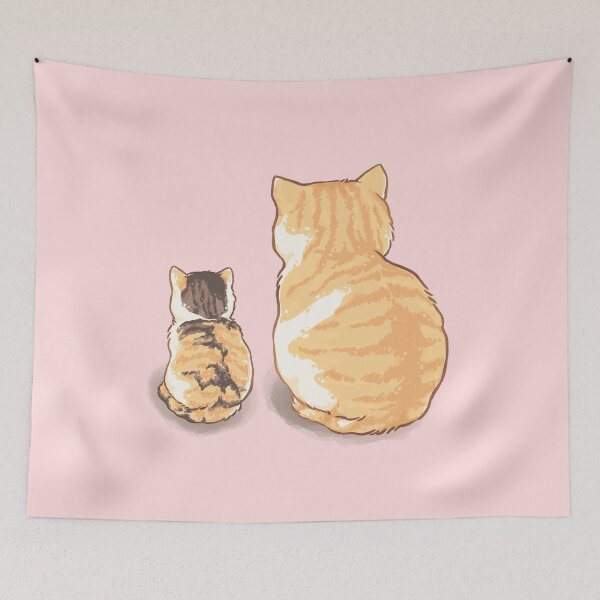 Item preview, Mother cat and her kitten designed and sold by Peach Frog.