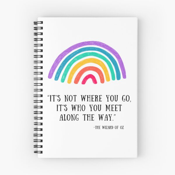 Item preview, Who You Meet Wizard of Oz Quote with Rainbow designed and sold by Sunshine Sentiments.