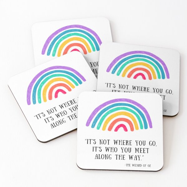 Item preview, Who You Meet Wizard of Oz Quote with Rainbow designed and sold by Sunshine Sentiments.