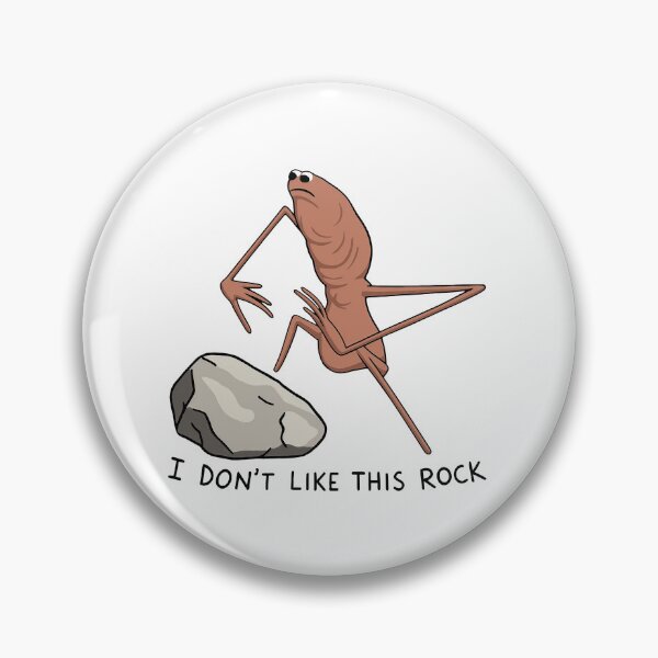 Item preview, Marcus the Worm Christmas - I Don't Like This Rock Ornament, Funny Meme designed and sold by NicowrmSArt.