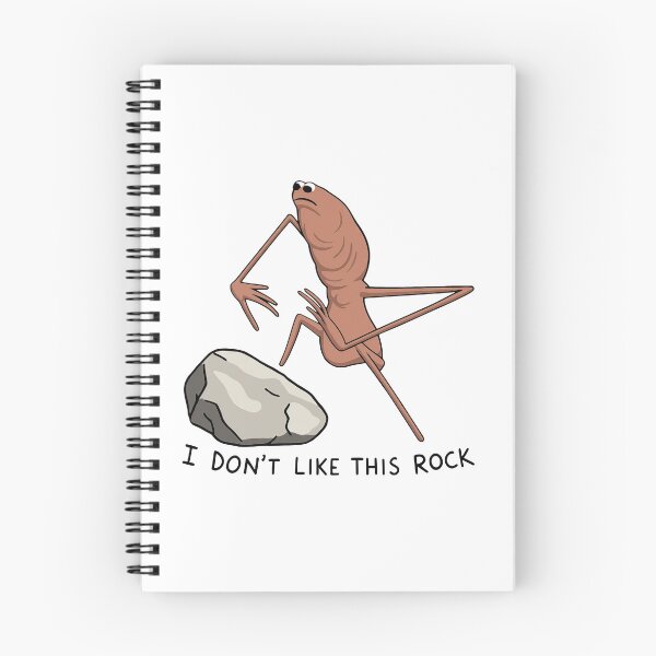 Item preview, Marcus the Worm Christmas - I Don't Like This Rock Ornament, Funny Meme designed and sold by NicowrmSArt.