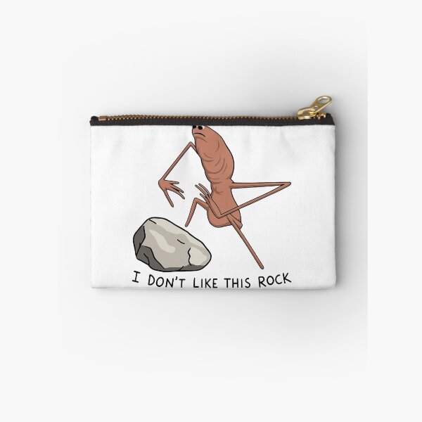 Item preview, Marcus the Worm Christmas - I Don't Like This Rock Ornament, Funny Meme designed and sold by NicowrmSArt.