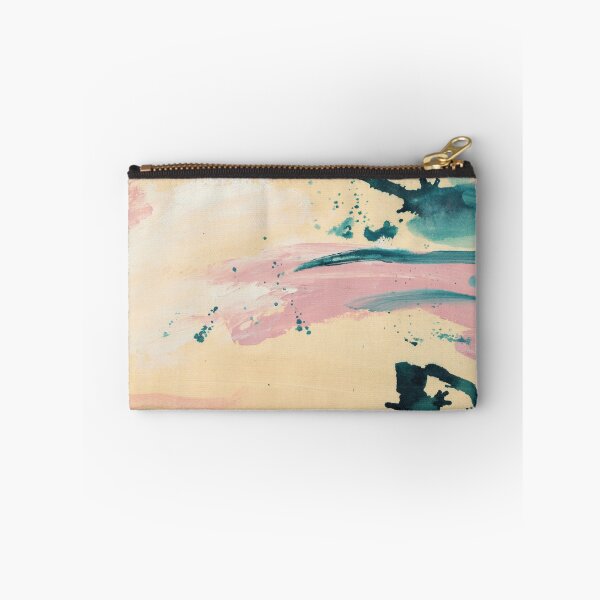 Item preview, Abstract composition of pink and teal brushstrokes designed and sold by Marco Paludet.