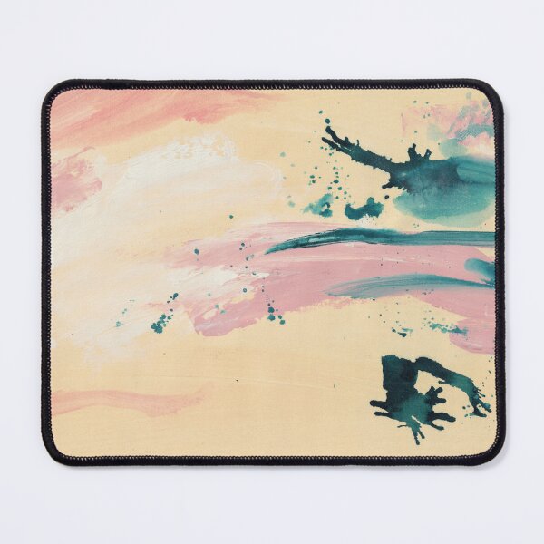 Item preview, Abstract composition of pink and teal brushstrokes designed and sold by Marco Paludet.