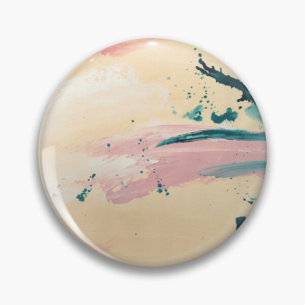Item preview, Abstract composition of pink and teal brushstrokes designed and sold by Marco Paludet.