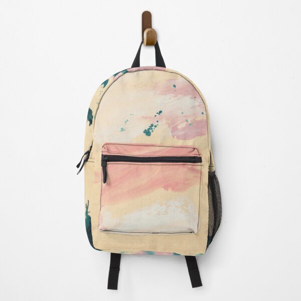 Item preview, Abstract composition of pink and teal brushstrokes designed and sold by Marco Paludet.