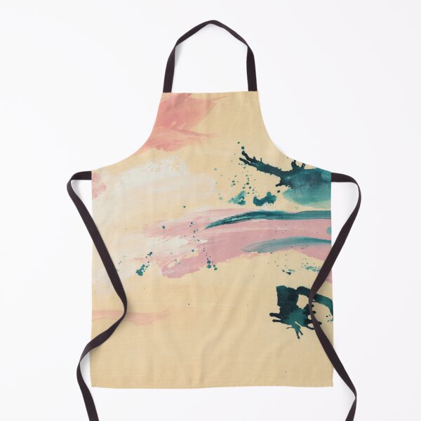 Item preview, Abstract composition of pink and teal brushstrokes designed and sold by Marco Paludet.