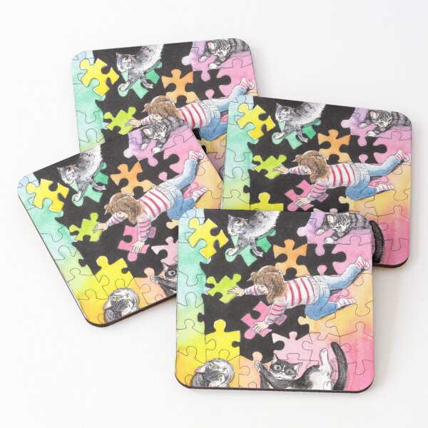 Item preview, Inktober Puzzling watercolor designed and sold by Gaia Marfurt.