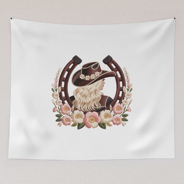 Item preview, Cowgirl with Horseshoe designed and sold by jkrphoto.