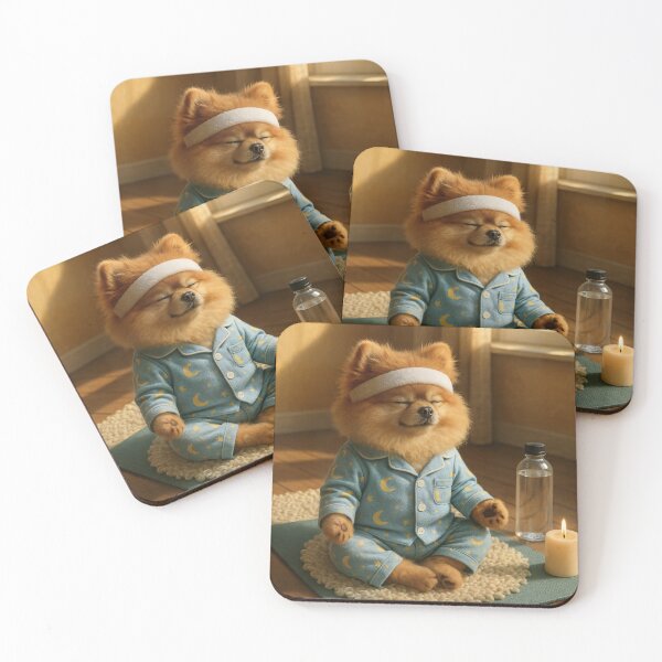 Item preview, Bafik Zen Moment ?‍♂️ – Pomeranian Morning Meditation designed and sold by TsvietkovaArt.