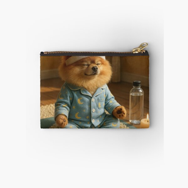 Item preview, Bafik Zen Moment ?‍♂️ – Pomeranian Morning Meditation designed and sold by TsvietkovaArt.