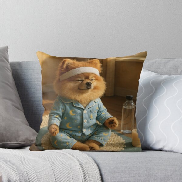 Item preview, Bafik Zen Moment ?‍♂️ – Pomeranian Morning Meditation designed and sold by TsvietkovaArt.