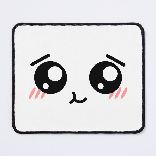 Item preview, Cute kawaii blushy happy calmed face designed and sold by BlushyPrint.