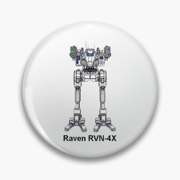 Item preview, Raven RVN-4X (White) - Inner Sphere BattleMech designed and sold by DagleysDesigns.