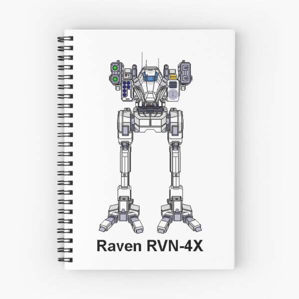 Item preview, Raven RVN-4X (White) - Inner Sphere BattleMech designed and sold by DagleysDesigns.