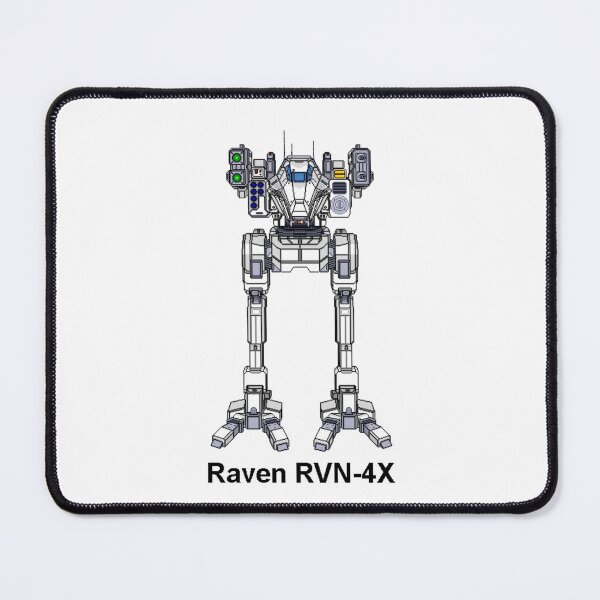 Item preview, Raven RVN-4X (White) - Inner Sphere BattleMech designed and sold by DagleysDesigns.