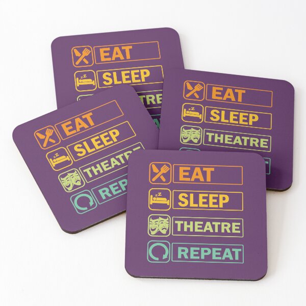 Item preview, Eat Sleep Theatre Repeat. Funny Theatre Quote. Theatre lover gift. designed and sold by DesignHouse07.