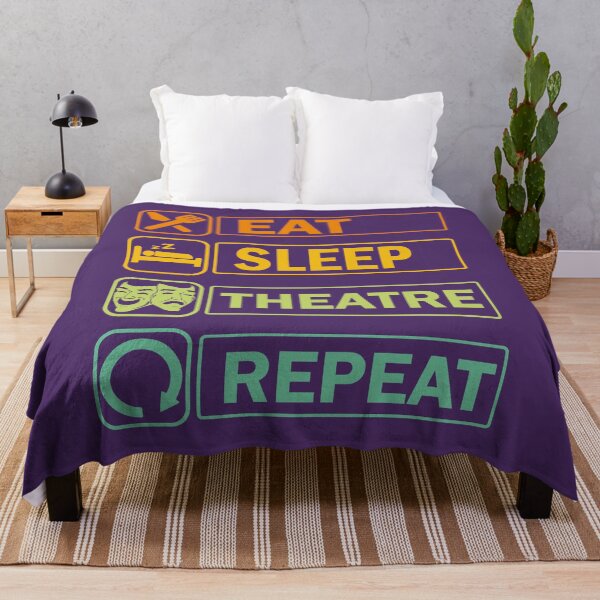 Item preview, Eat Sleep Theatre Repeat. Funny Theatre Quote. Theatre lover gift. designed and sold by DesignHouse07.