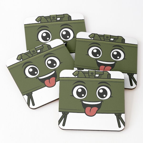 Item preview, Happy Claymore Mine – Funny Military Cartoon Explosive Illustration designed and sold by LowDownGraphics.