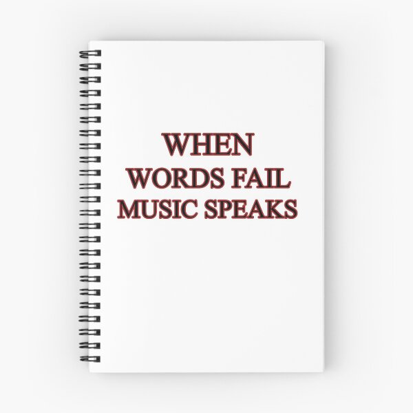 Item preview, When words fail music speaks designed and sold by savioths.