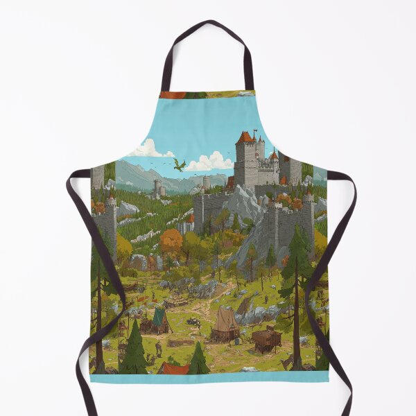 Item preview, Besieged medieval castle and a sprawling army encampment. designed and sold by Piotrek0001.