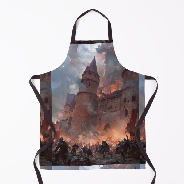 Item preview, The epic battle for the castle rages in fire. designed and sold by Piotrek0001.