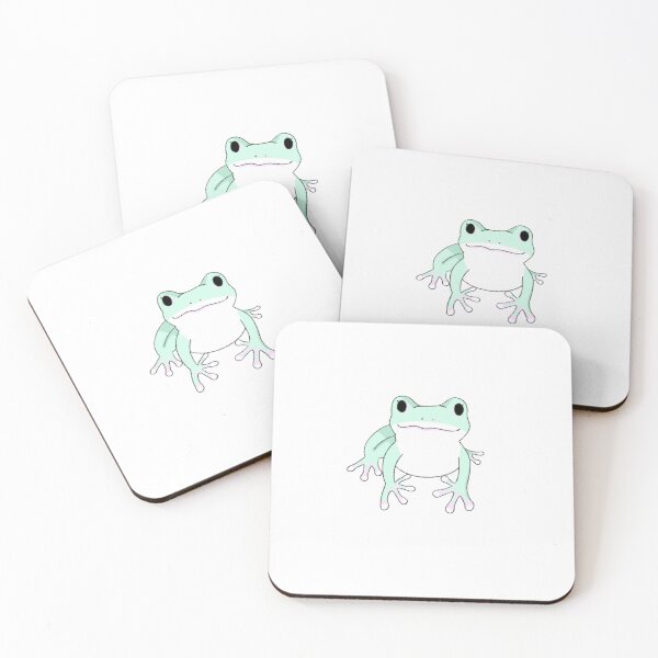Item preview, White’s Tree Frog Kawaii Illustration designed and sold by casserolepets.
