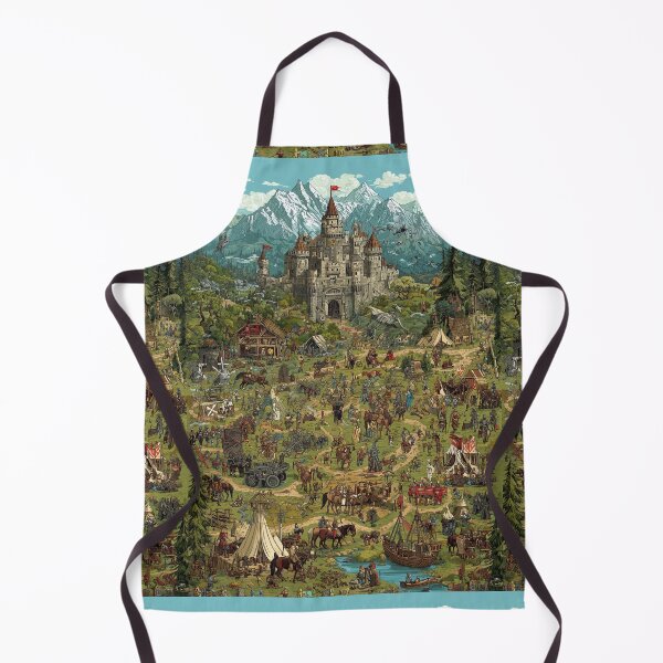 Item preview, A bustling medieval kingdom at the great castle's foot. designed and sold by Piotrek0001.